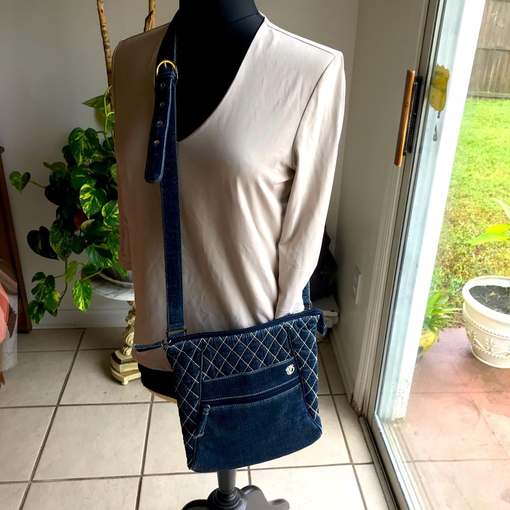 Vera Bradley,  crossbody bag blue .